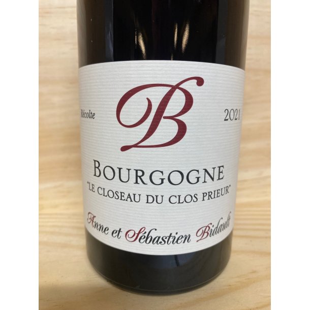 Anne et Sebastien Bidault, Bourgogne &quot;Le Closeau du Clos Prieur&quot; 2021 