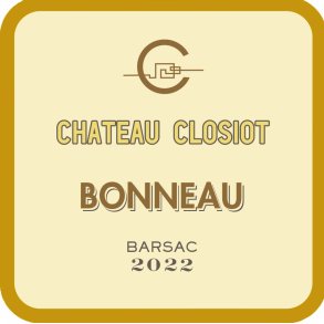 Chateau Closiot Bonneau 2022, 1/2 fl., Barsac