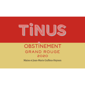 Tourettes, Tinus Rouge Obstinement 2020, Vin de France