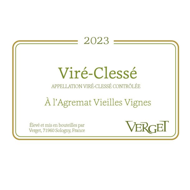 Verget, Vire Clesse "A L'agremat Vieilles Vignes" 2023